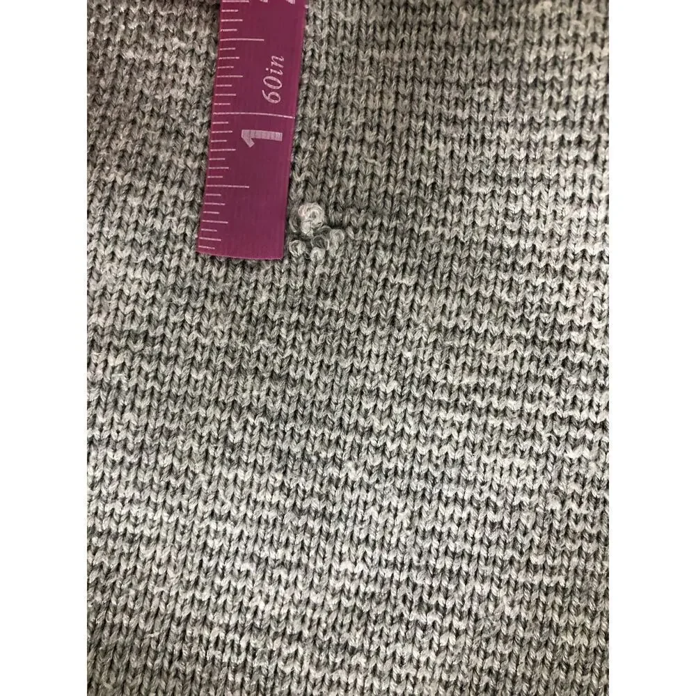 Victor Alfaro Mock Neck Sweater Oversized Gray XL